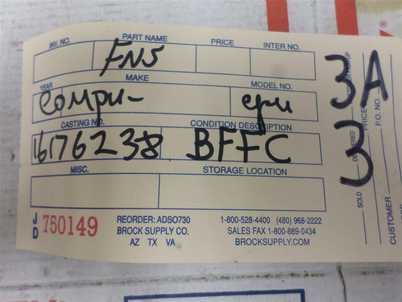 ABS Control Module Chevrolet Beretta 1993 16176238 1619079