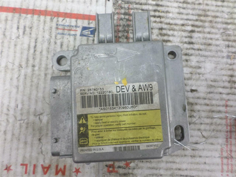 Airbag Control Module Cadillac Deville 2003 12220180