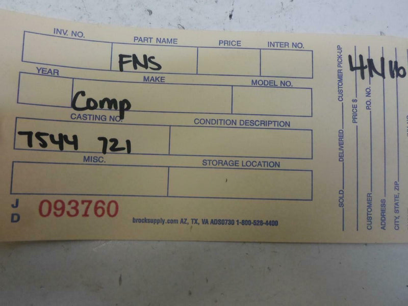 Transmission Control Module TCM TCU BMW X3 2004 2005 2006 7544721 2.5L