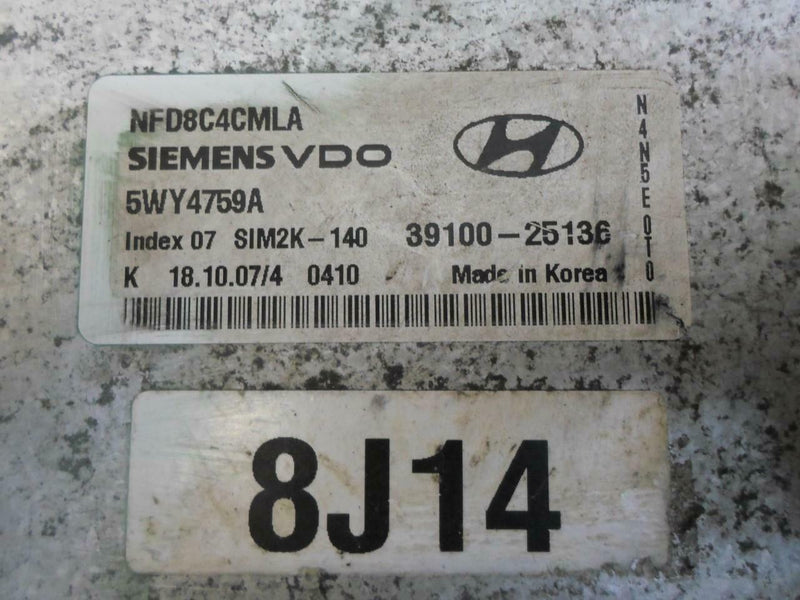 OEM Engine Computer Hyundai Sonata 2006 2007 2008 39100-25136 2.4L AT ECM PCM