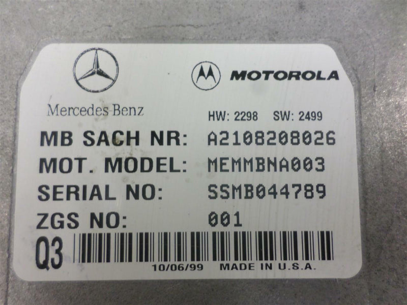 Communication Control Module Mercedes-Benz S-Class 2000 2001 2108208026