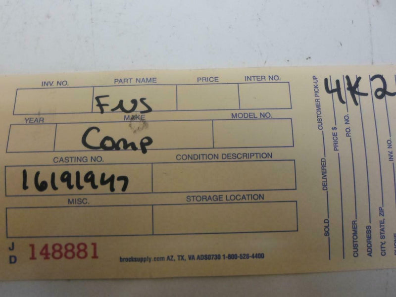 OEM Engine Computer Chevrolet Cavalier 1994 16191947 PCM ECM ECU