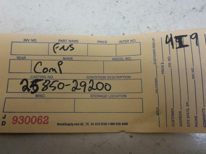 Theft-Locking Control Module Hyundai Tiburon 1997 1998 1999 2000 95850-29200