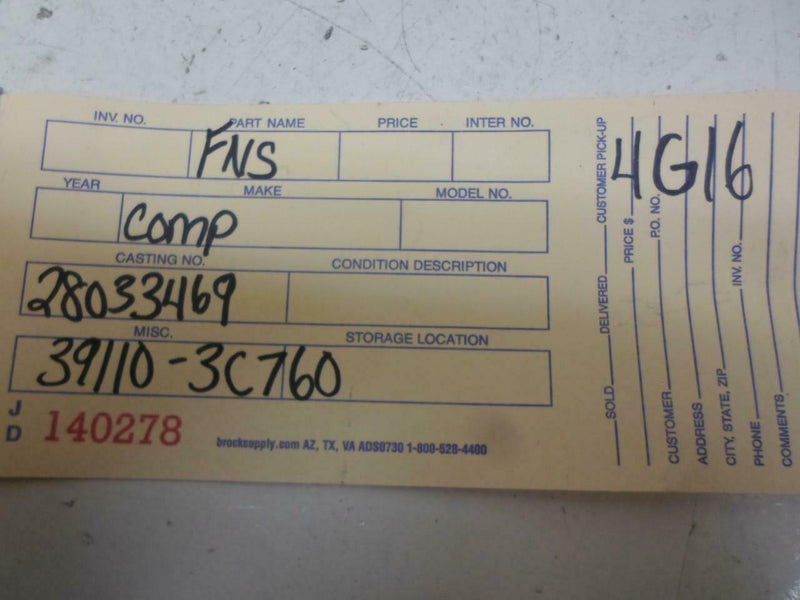 OEM Engine Computer Hyundai Sonata 2006 2007 2008 39110-3C760 3.3L ECM PCM ECU