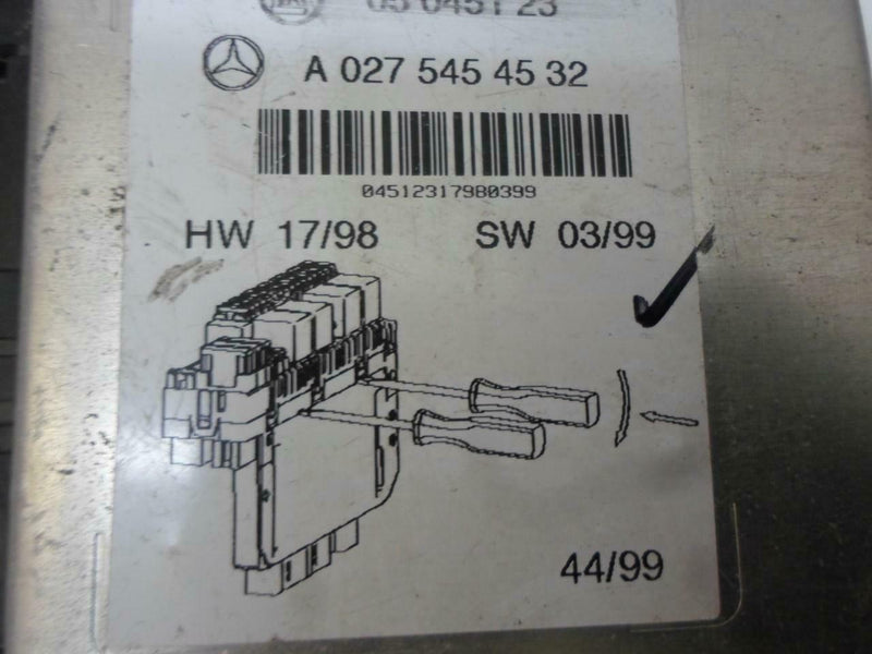 Body Control Module for 2000, 2001, 2002 Mercedes-Benz CL-Class – A 027 545 45 32 BCM BCU