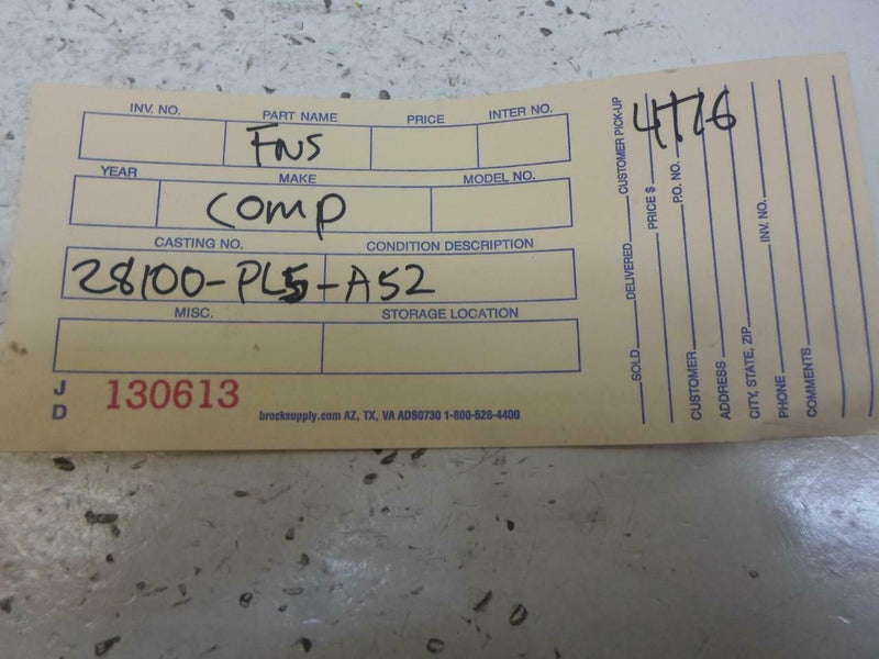 Transmission Control Module TCM TCU Acura Legend 1988 28100-Pl5-A52