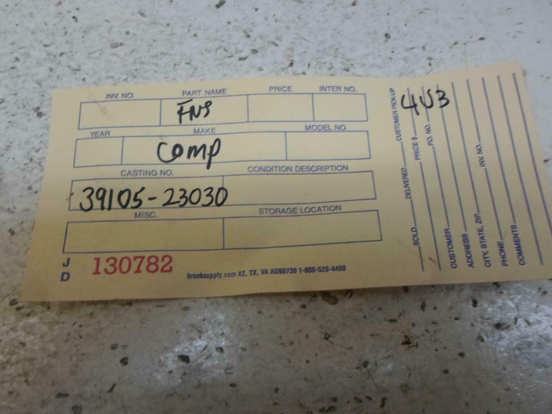 OEM Engine Computer Hyundai Elantra 2001 39109-23030 ECM PCM ECU