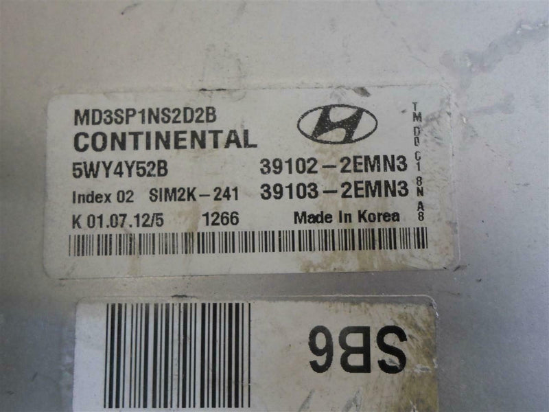 OEM Engine Computer Hyundai Elantra 2011 2012 2013 39102-2Emn3 39103-2Emn3 1.8L