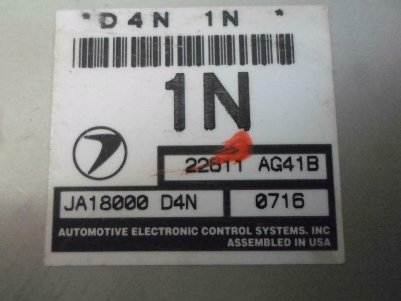 OEM Engine Computer Subaru Legacy 2001 22611 Ag41B PCM ECM ECU