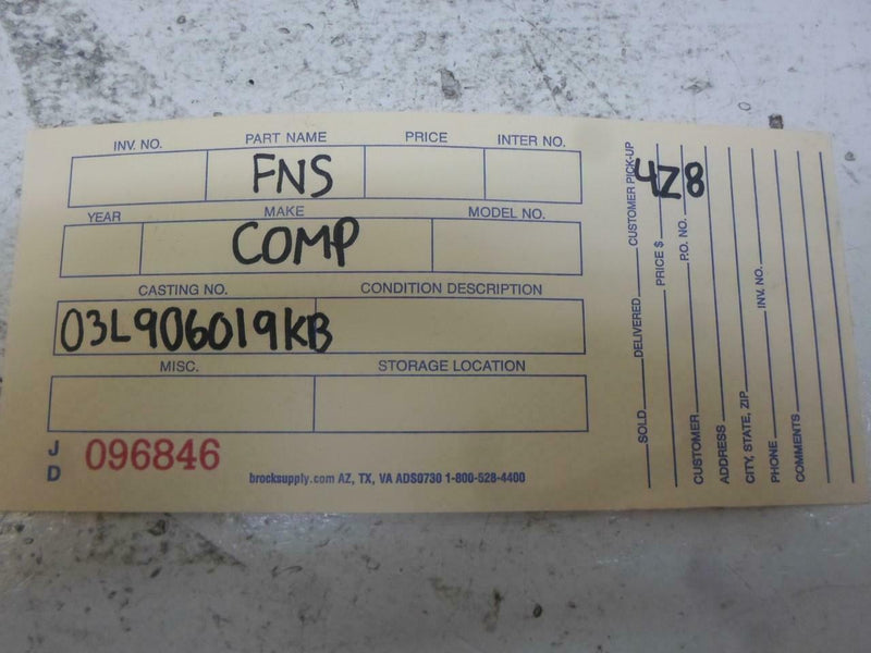 OEM Engine Computer Volkswagen Beetle 2013 2014 03L906019Kb ECM ECU PCM