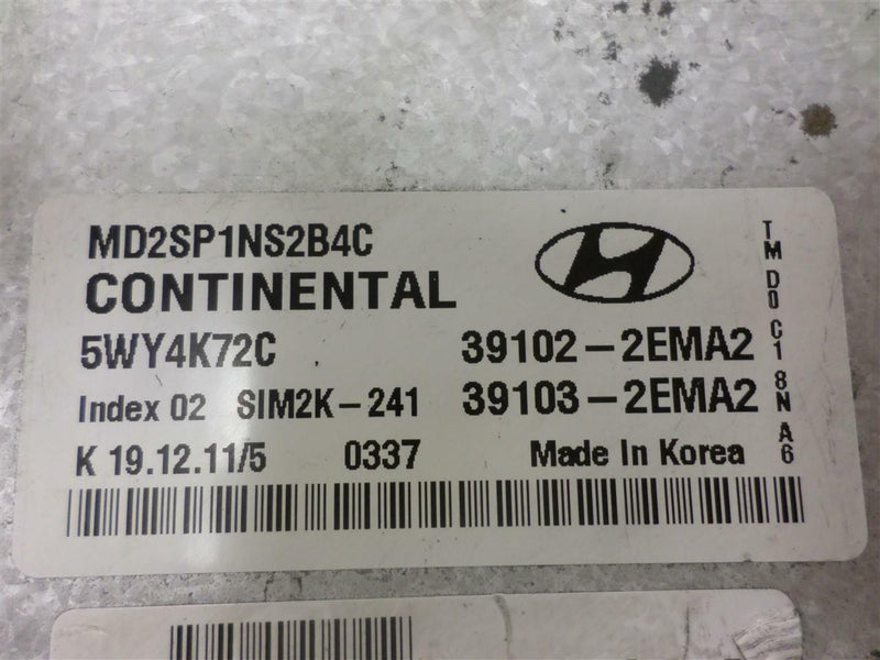 OEM Engine Computer Hyundai Elantra 2011 2012 2013 39103-2Ema2 PCM ECM ECU