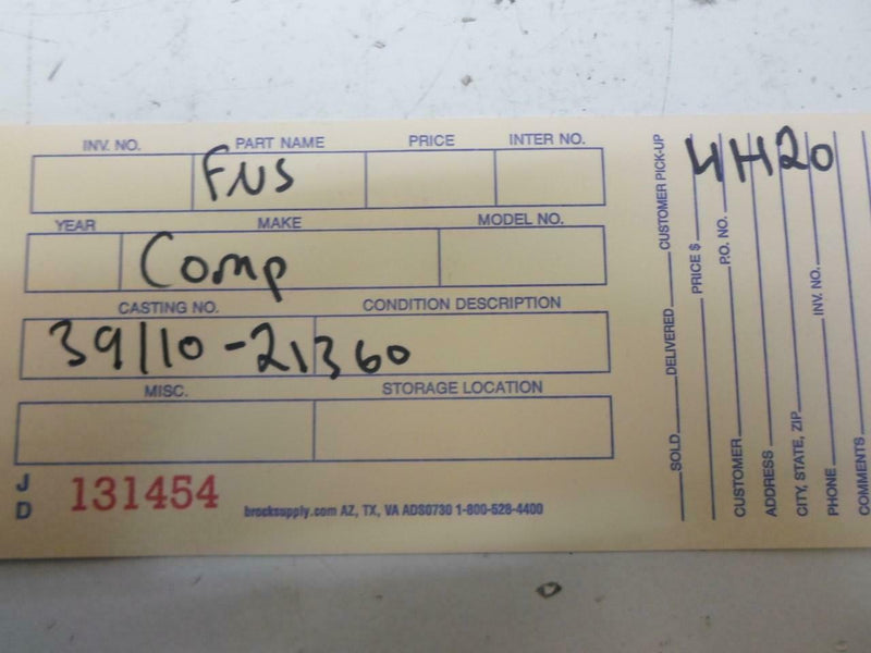 OEM Engine Computer Hyundai Excel 1986 1987 39110-21360 ECM PCM ECU