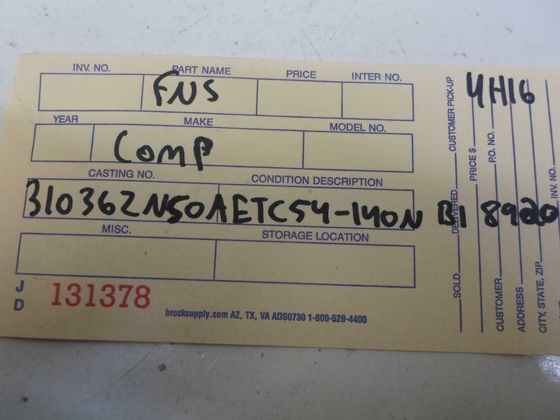 Transmission Control Module TCM TCU Nissan Altima 2009 31036 Zn50A 2.5L