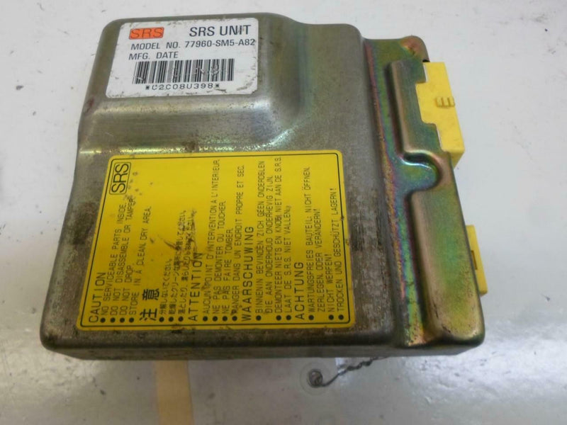 Airbag Control Module Honda Accord 1992 1993 77960-Sm5-A82