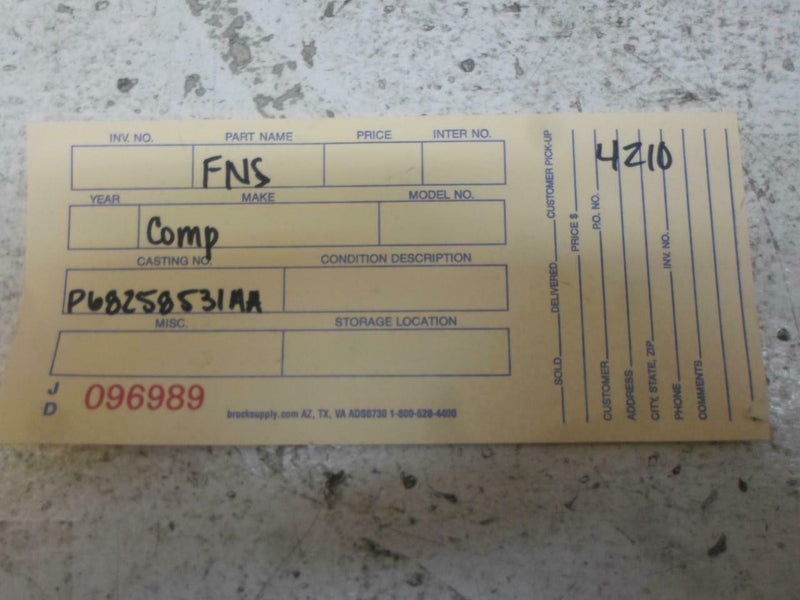 OEM Engine Computer Chrysler 200 2016 2017 68258531Aa PCM ECM ECU