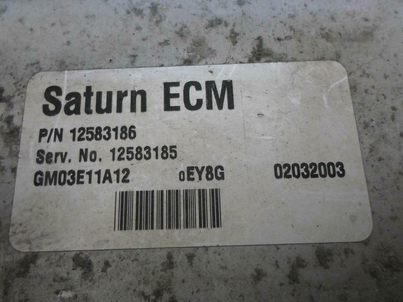 OEM Engine Computer Programmed Plug&Play Saturn Ion 2003 12583185 PCM ECM ECU