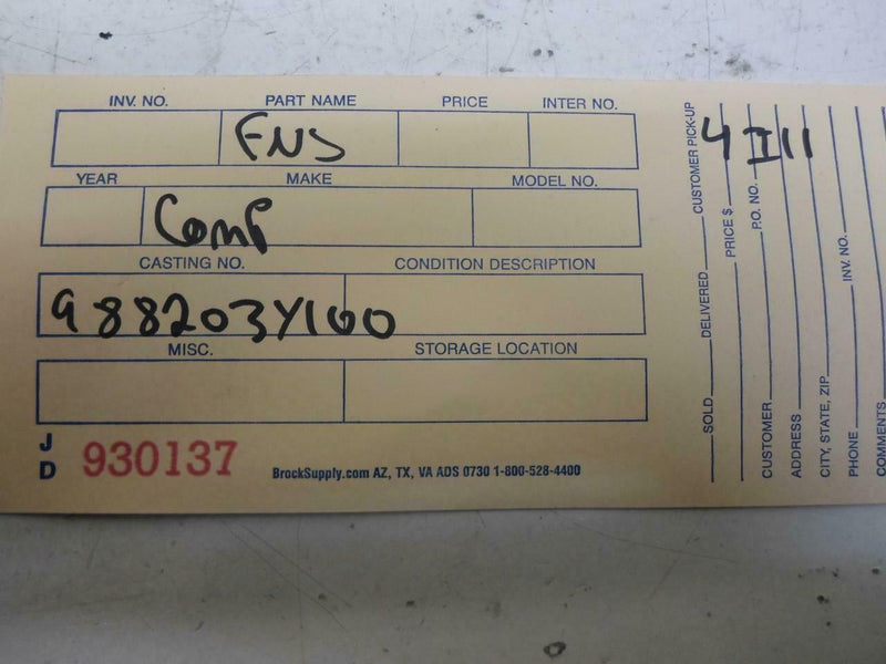 Airbag Control Module Nissan Maxima 2000 988203Y100