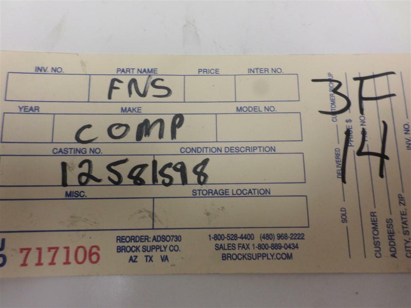 OEM Engine Computer Programmed Chevrolet Uplander 2005 12581598 3.5L PCM ECM ECU