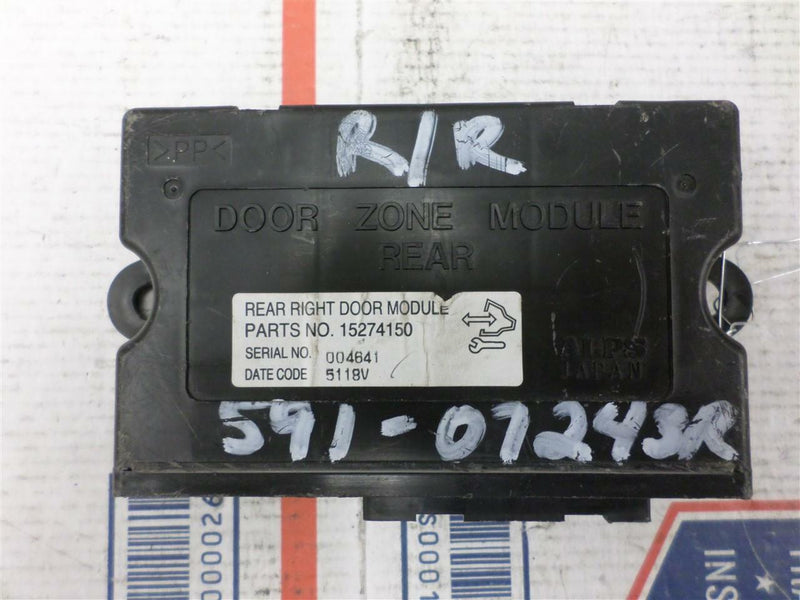 Door Control Module Rear Right Cadillac STS 2008 2009 2010 2011 15274150