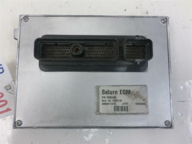 Engine Computer Programmed Saturn Ion 2003 – 12583185 12583186 ECU ECM PCM