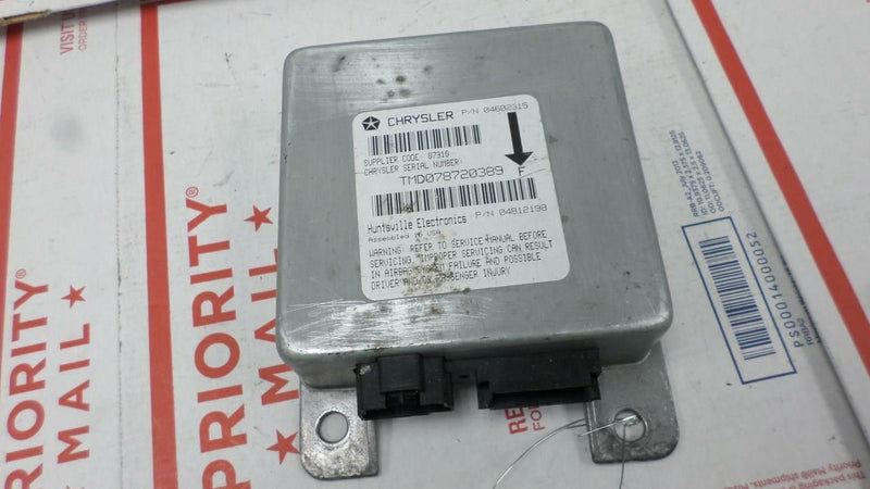 Airbag Control Module Dodge Stratus 1997 1998 1999 2000 04602315