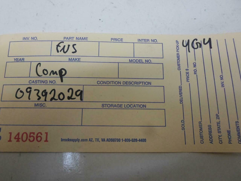 Airbag Control Module Chevrolet Venture 2000 2001 09392020