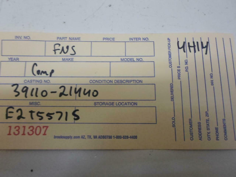 OEM Engine Computer Hyundai Excel 1988 1989 39110-21440 Mt ECM PCM ECU