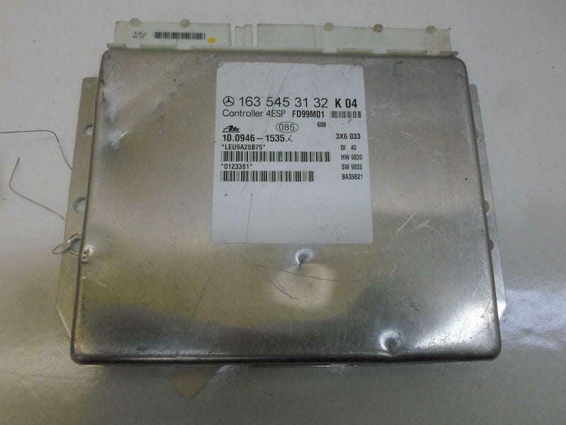 ABS Control Module Mercedes-Benz W163 ML-Class Ml430 1998 1999 1635453132