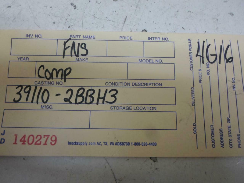 OEM Engine Computer Hyundai Veloster 2012 39110-2Bbh3 ECM PCM ECU