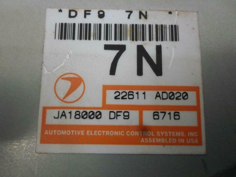 OEM Engine Computer Subaru Legacy 1997 22611 Ad020 2.2L ECM PCM ECU