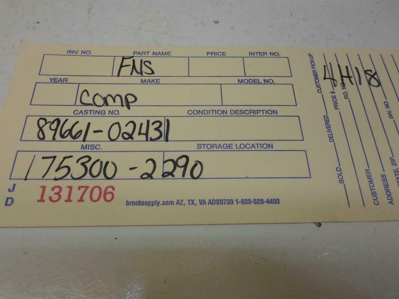 OEM Engine Computer Programmed Plug&Play Toyota Corolla 1998 89661-02431 At PCM