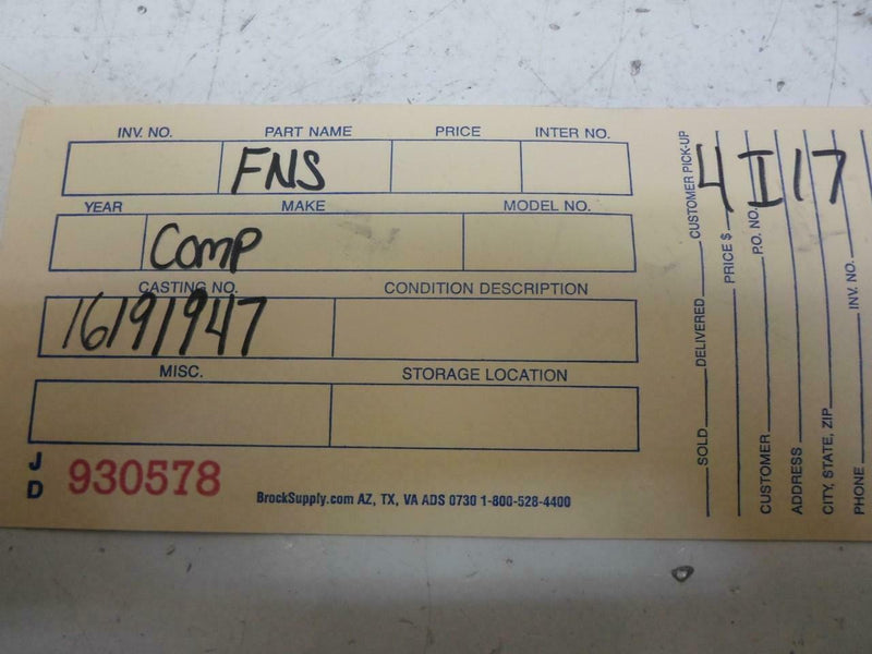 OEM Engine Computer Chevrolet Cavalier 1994 16191947 ECM PCM ECU