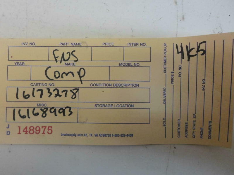 OEM Engine Computer Chevrolet Beretta 1993 16173278 2.3L ECM PCM ECU