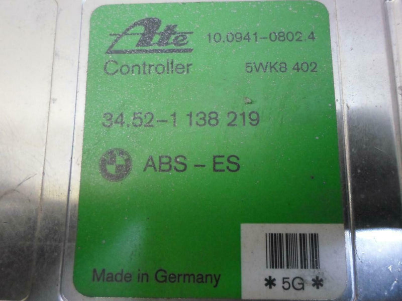 ABS Control Module BMW 318I 1992 1993 1994 1995 1996 34521138219