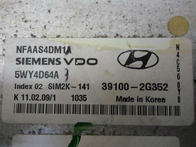 OEM Engine Computer Hyundai Sonata 2009 2010 39100-2G352 2.4L At ECM PCM ECU
