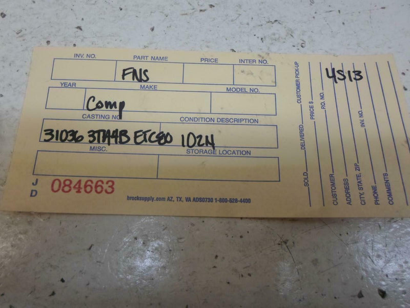 Transmission Control Module TCM TCU Nissan Altima 2013 31036 3Ta4B 2.5L