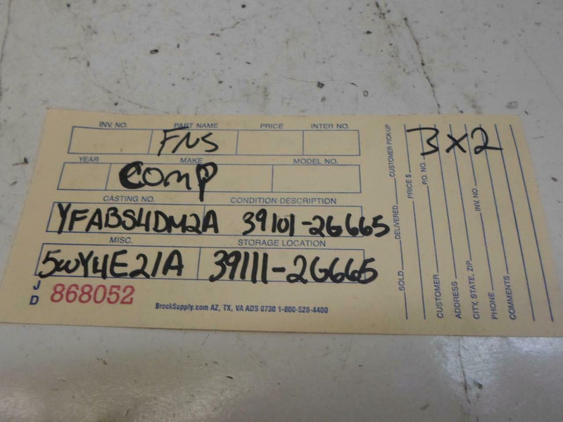 OEM Engine Computer Hyundai Sonata 2011 39111-2G665 PCM ECM ECU