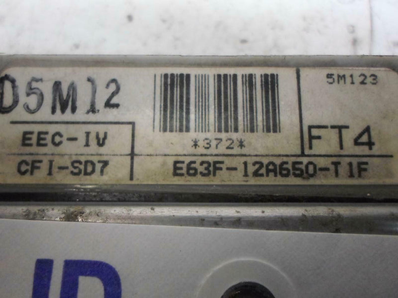 OEM Engine Computer for 1985, 1986 Ford Tempo – E63F-12A650-T1F