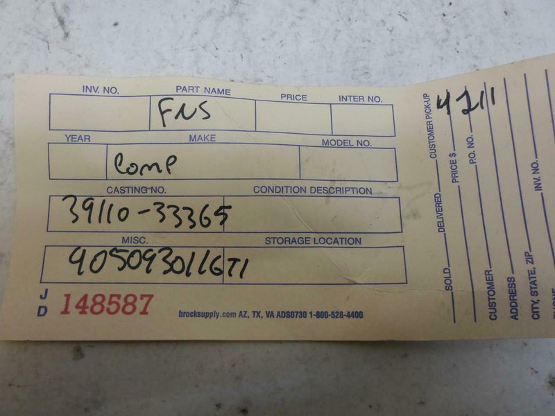 OEM Engine Computer Hyundai Sonata 1997 1998 39110-33365 2.0L PCM ECM ECU