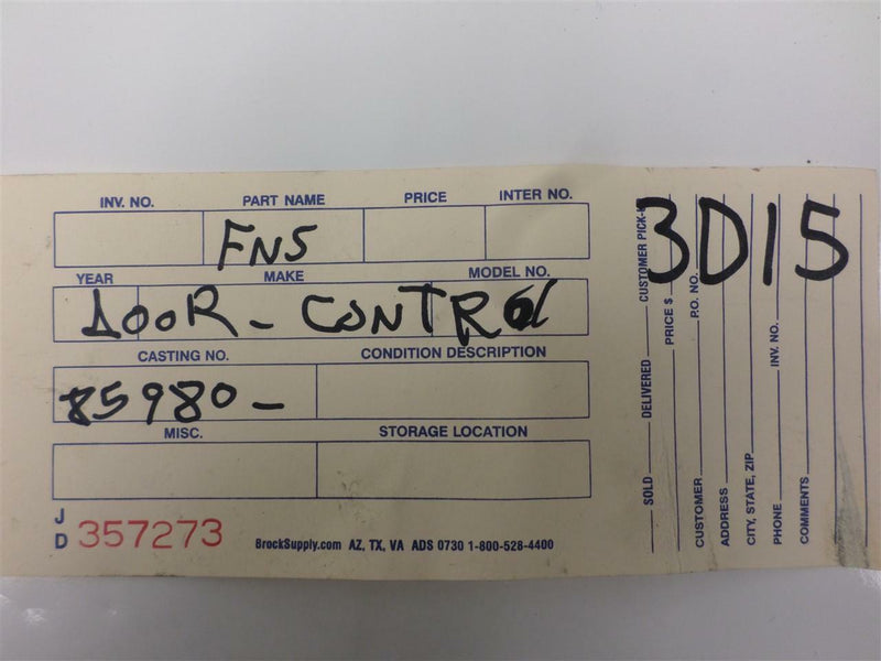 Door Control Module Toyota Camry 1992 1993 85980-33010