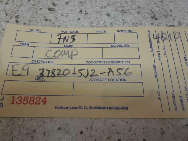 OEM Engine Computer Acura Tlx 2015 2016 37820-5J2-A56 ECM PCM ECU