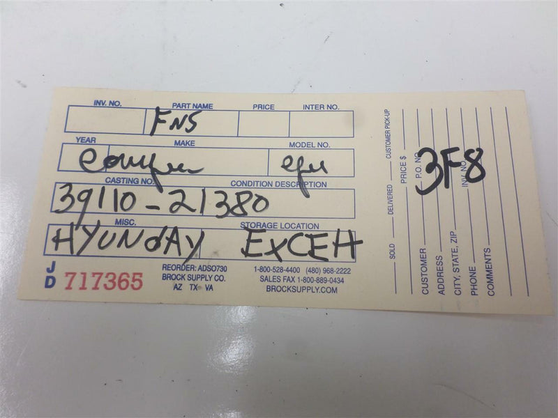 OEM Engine Computer Hyundai Precis 1987 39110-21380 At PCM ECM ECU