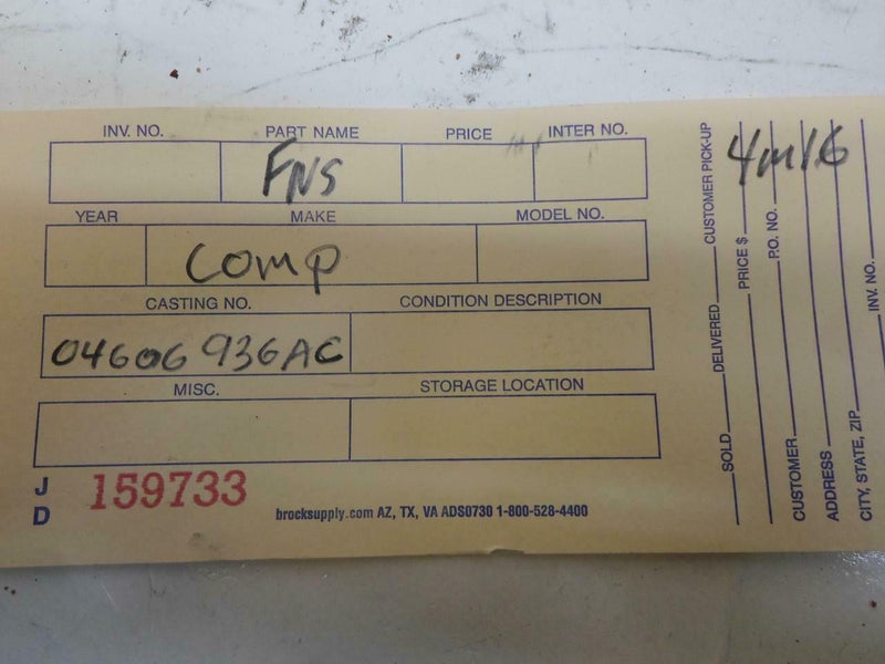 Transmission Control Module TCM TCU Chrysler Concorde 1999 04606936Ac