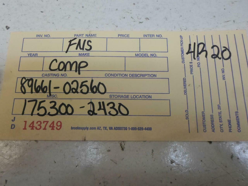 OEM Engine Computer Programmed Plug&Play Toyota Corolla 1999 89661-02560 At ECM