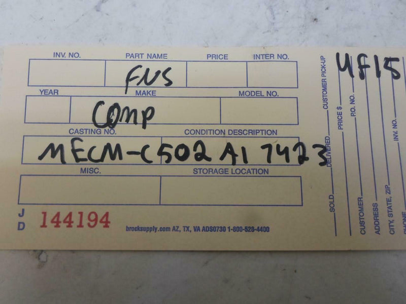 OEM Engine Computer Programmed Plug&Play Nissan Quest 1997 MECM-C502 A1 ECM PCM