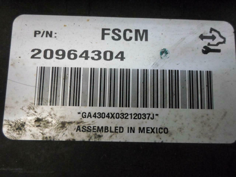 Fuel Pump Control Module Cadillac CTS 2013 20964304