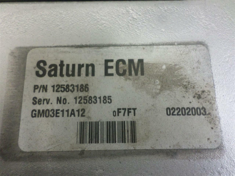 Engine Computer Programmed Saturn Ion 2003 – 12583185 12583186 ECU ECM PCM