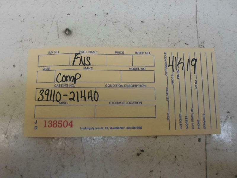 OEM Engine Computer Hyundai Excel 1988 1989 39110-21440 Mt ECM PCM ECU