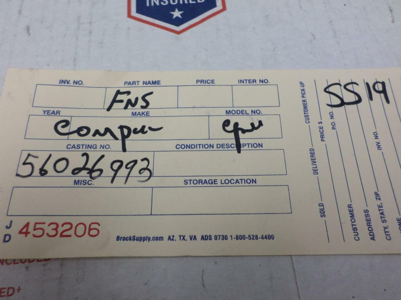 ABS Control Module Jeep Wrangler 1992 1993 1994 1995 56026993