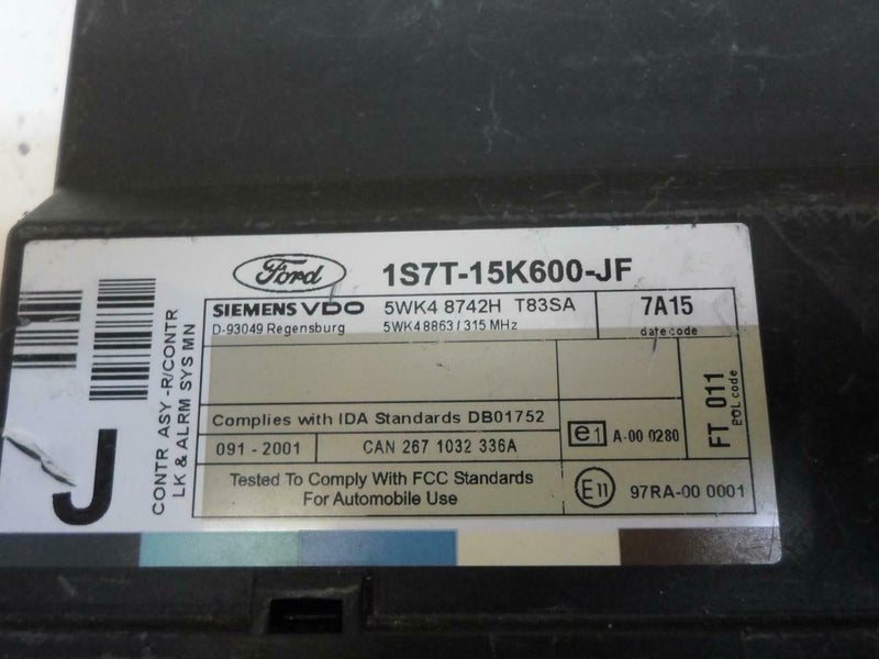 Multifunction Control Module Ford Focus 2001 2002 2003 2004 1S7T-15K600-Jf